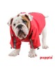 Kurtka przeciwdeszczowa Puppia Base Jumper Raincoat Czerwona