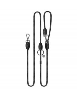 Smycz Nelson Black - Multifunctional leash Milk&Pepper