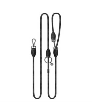 Smycz Nelson Black - Multifunctional leash Milk&Pepper