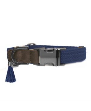 Obroża KAYA Blue/Silver- Adjustable Collar Milk&Pepper